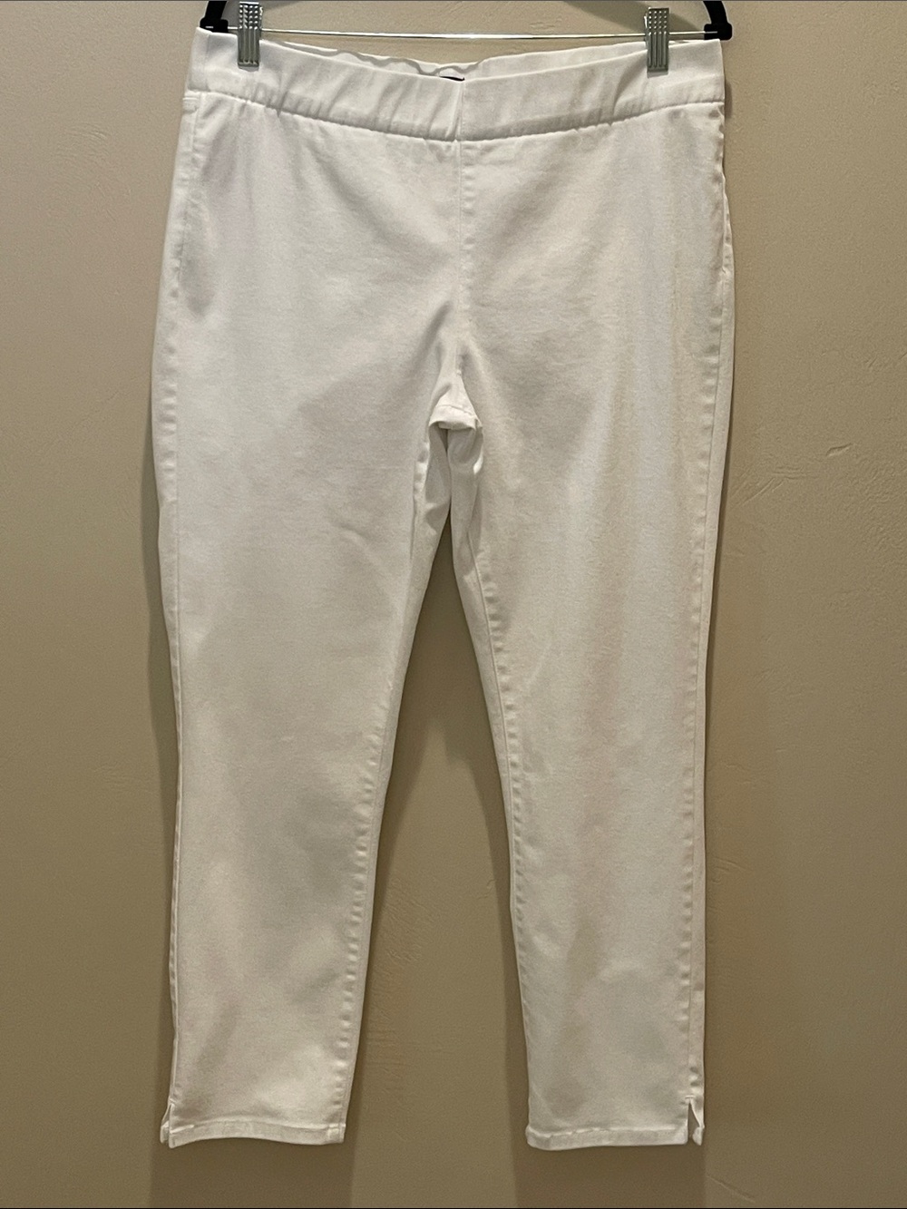 NYDJ White ALINA Pull On Ankle Jeans